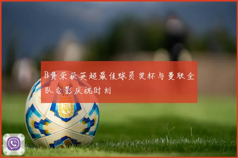 B费荣获英超最佳球员奖杯与曼联全队合影庆祝时刻